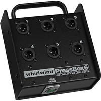 Whirlwind PB06 - 1 Line In to 6 Mic Out Passive Press Box