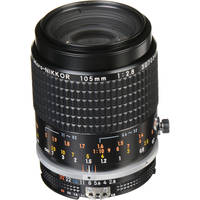 Nikon Telephoto Micro-Nikkor 105mm f/2.8 AIS Manual Focus Lens