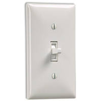 Draper SS-1R Single Station Wall Switch - White