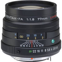 Pentax Telephoto SMCP-FA 77mm f/1.8 Limited Series Autofocus Lens (Black)