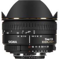 Sigma 15mm f/2.8 EX DG Diagonal Fisheye Lens for Nikon AF