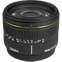Sigma 30mm f/1.4 EX DC Autofocus Lens for Digital Camera