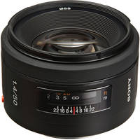 Sony 50mm f/1.4 Alpha A-Mount Standard Prime Lens