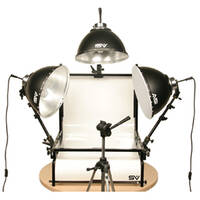 Smith-Victor TSTF3 Three Light Fluorescent Shooting Table Kit (120V AC)