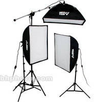 Smith-Victor KSBQ-2500 2500 Watt Pro SoftBox Light Kit with Mini-Boom (120V)