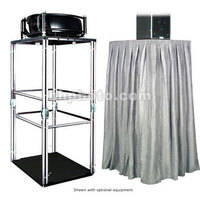 The Screen Works E-Z Fold Equipment Tower Kit - Velaire/Gray