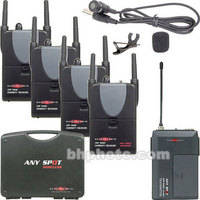 Galaxy Audio AS-TGLV-4 - Wireless Tourguide Lavalier System with 4 Receivers