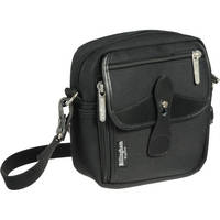 Billingham Stowaway Pola Shoulder Bag (Black with Black Leather Trim)