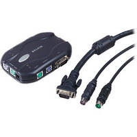 Belkin 2-Port Compact PS/2 KVM Switch with Bundled Cables