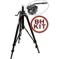 Manfrotto 475B Professional 2-Stage Tripod (Black) with 501HDV Head