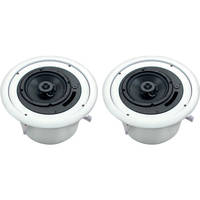 Atlas Sound FAP62T Strategy II Coaxial Ceiling System Speakers (Pair / White)