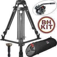 Manfrotto 525MVB 2-Stage Aluminum Tripod w/501HDV Head Kit