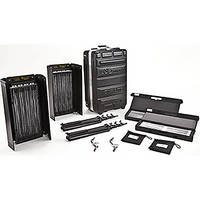 Kino Flo Diva-Lite 400 Universal Two Fluorescent Light Flight Case Kit (U.S. Plug)