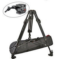Manfrotto 503HDV,351MVB2K Aluminum Video Tripod Kit