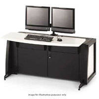 Winsted Dual Mount Slim-Line console, Model C5113 (Black/White Nebula)