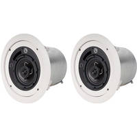Atlas Sound FAP42T 4" 2-Way Weather-Resistant Speaker System (Pair, White)