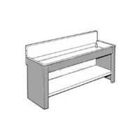 Arkay Black Vinyl-Clad Steel Sink Stand for 42.5x69x6" Steel Sinks