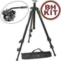 Manfrotto BO055XDB501K Pro Tripod Kit with 501HDV Head & Bag (Black)