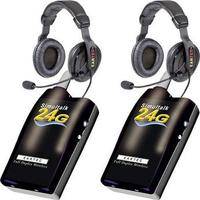 Eartec 2 Simultalk 24G Beltpacks with ProLine Double Headsets