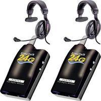 Eartec 2 Simultalk 24G Beltpacks with ProLine Single Headsets