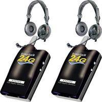 Eartec 2 Simultalk 24G Beltpacks with SlimLine Double Headsets