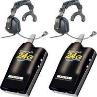 Eartec 2 Simultalk 24G Beltpacks with Ultra Single Headsets