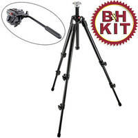 Manfrotto 190XDB with 701HDV Video Tripod System (Black)