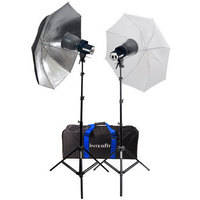 Interfit Stellar Tungsten Two-Light Umbrella Kit