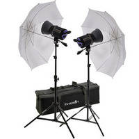 Interfit 750-X Two Floodlight Umbrella Kit