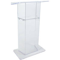 AmpliVox Sound Systems SN3050 Acrylic Lectern (Clear)