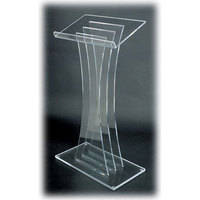 AmpliVox Sound Systems SN3065 Contemporary Acrylic Lectern (Clear)
