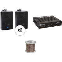 Atlas Sound Basic Single-Zone, 70V Wall Mount Sound System for up to 1,000 sq ft.