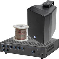 Atlas Sound Basic Single-Zone, 70V Wall Mount Sound System for up to 3,500 sq ft.