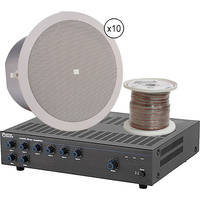 JBL Basic Single-Zone, 70V Ceiling Sound System for up to 3,000 sq ft.