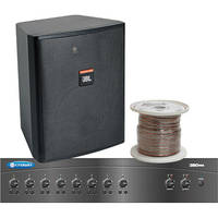 JBL Basic Double-Zone, 70V Wall Mount Sound System