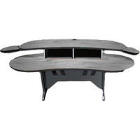 Middle Atlantic ELUR-PS 84" Edit Center Desk with Overbridge (Pepperstone)
