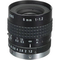 Pentax C60607KP 1/2" C Mount 6mm f/1.2 Manual Iris Lens