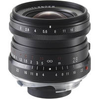 Voigtlander Ultron 28mm f/2.0 Manual Focus M Mount Lens - Black