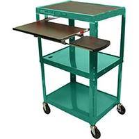 Luxor AVJ42KB Mobile Computer Workstation (Green)
