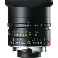 Leica Wide Angle 24mm f/3.8 Elmar M Aspherical Manual Focus Lens - Black