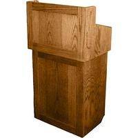 AmpliVox Sound Systems Oxford Solid Wood Non-sound Lectern Natural Oak