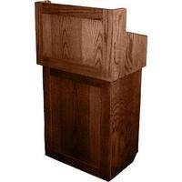 AmpliVox Sound Systems Oxford Solid Wood Non-sound Lectern Walnut