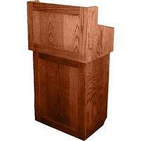 AmpliVox Sound Systems Oxford Solid Wood Non-sound Lectern Natural Cherry