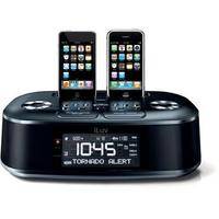 iLuv iMM183BLK Hi-Fi Dual Alarm Clock Radio with NOAA/S.A.M.E Weather Alert
