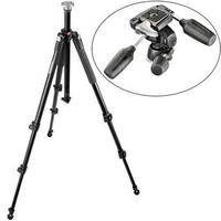 Manfrotto 055WXNB Wilderness 3-Section Aluminum Tripod w/ 804RC2 3-Way Pan/Tilt Head