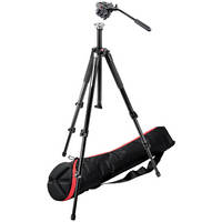Manfrotto 701HDV,055XBK Mini Pro Aluminum Tripod System (Black)