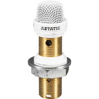 Astatic 220VPW Continuously Variable Surface Mount Boundary Microphone (White)