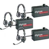 Eartec Digicom Digital Wireless Intercom with Slimline Headsets