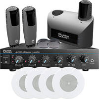Atlas Sound Learn AL2430-2PH-SD4 - Infrared Wireless Microphone System with Speakers