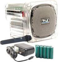 Anchor Audio AN-Mini Deluxe Package (Clear) - PA w/ Wireless Handheld Mic & Recharge Kit